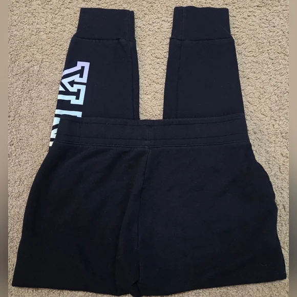 PINK Victoria's Secret Rainbow Spellout Joggers Sweatpants - Picture 4 of 5